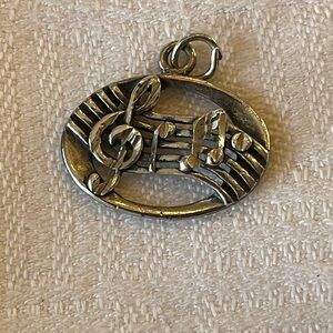 Sterling Silver Musical Note Pendant